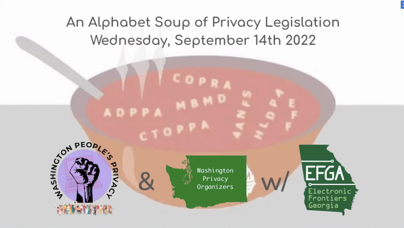 "An alphabet soup of federal privacy legislation"