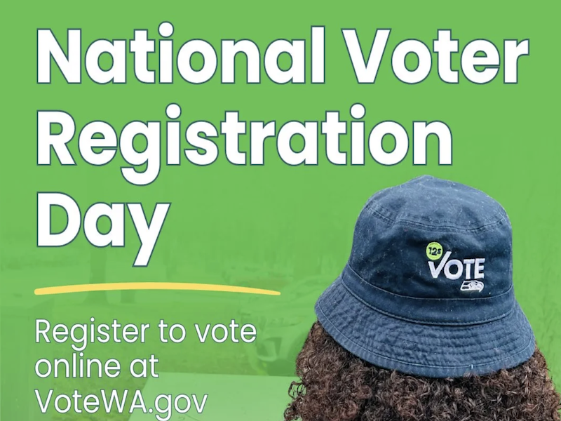 National Veter Registration Day: Register to vote online at VoteWA.gov